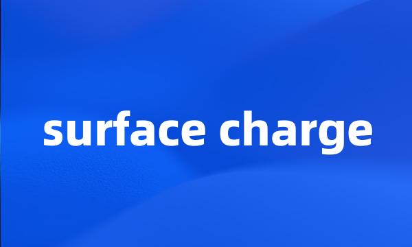 surface charge