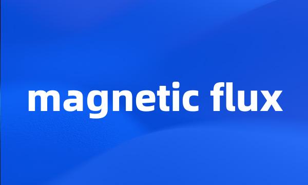 magnetic flux