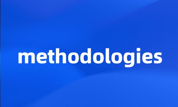 methodologies