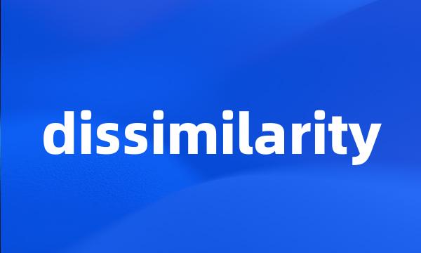 dissimilarity