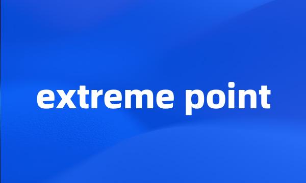 extreme point