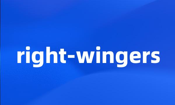 right-wingers