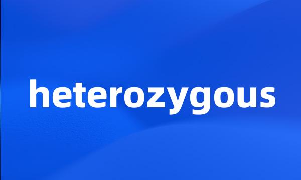 heterozygous