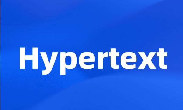 Hypertext