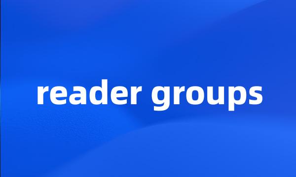 reader groups