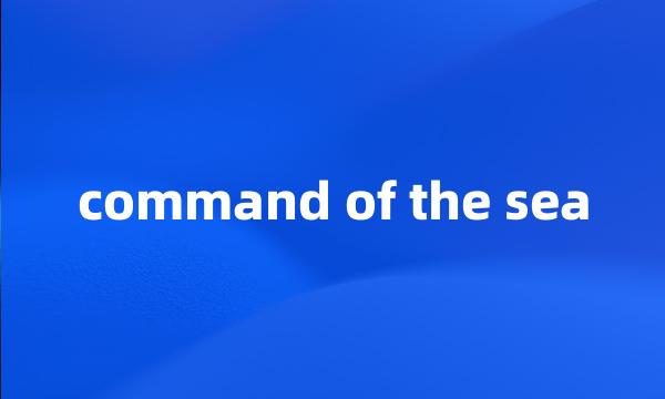 command of the sea