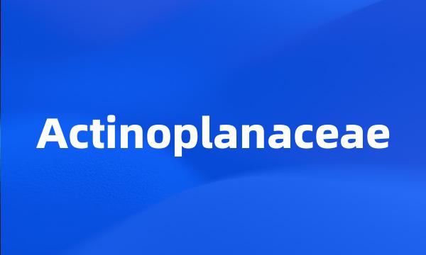 Actinoplanaceae