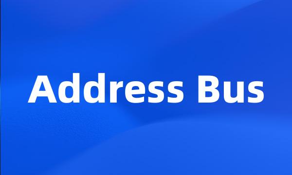 Address Bus