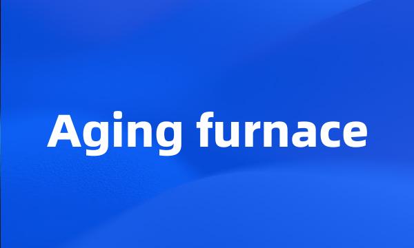 Aging furnace