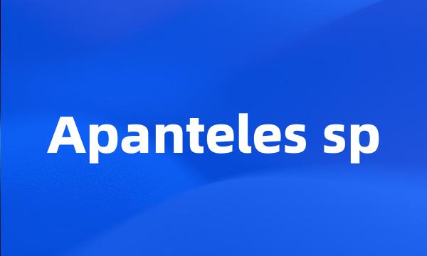 Apanteles sp