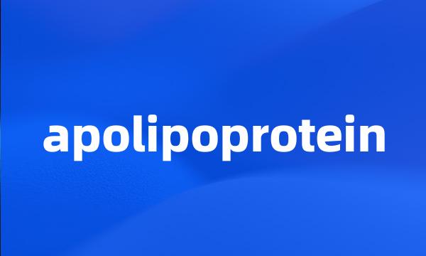 apolipoprotein