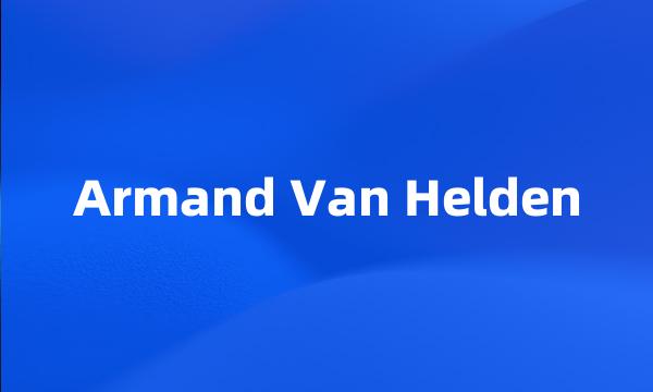 Armand Van Helden