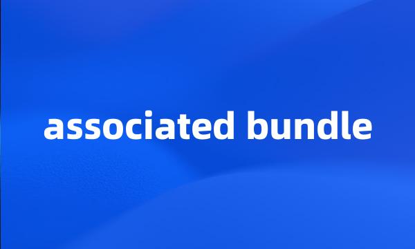 associated bundle