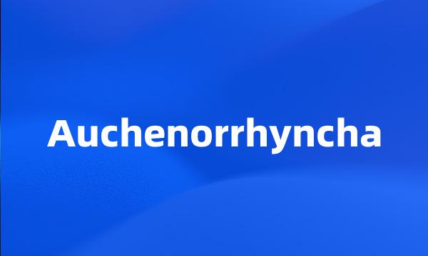 Auchenorrhyncha