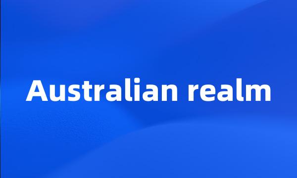 Australian realm