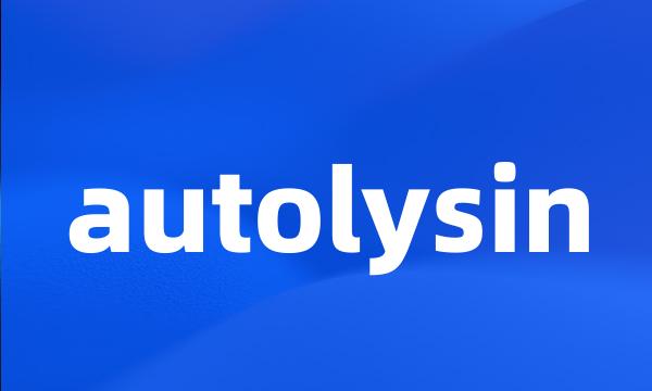 autolysin