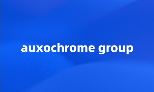 auxochrome group