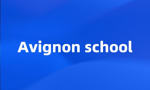 Avignon school