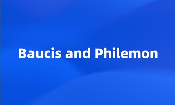 Baucis and Philemon