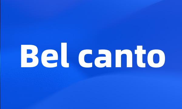 Bel canto