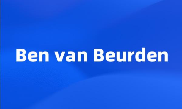 Ben van Beurden