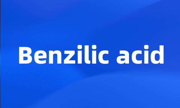 Benzilic acid