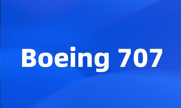 Boeing 707