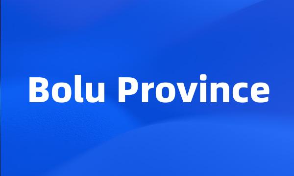 Bolu Province