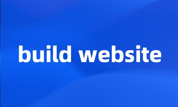 build website