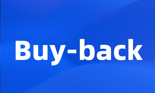 Buy-back