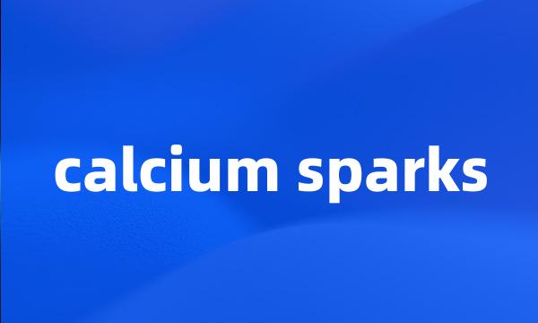 calcium sparks