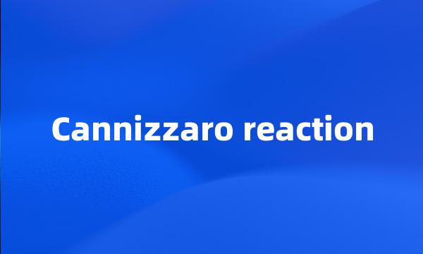 Cannizzaro reaction