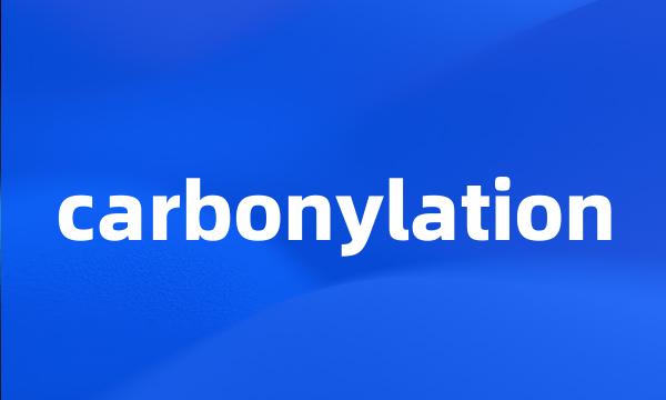 carbonylation