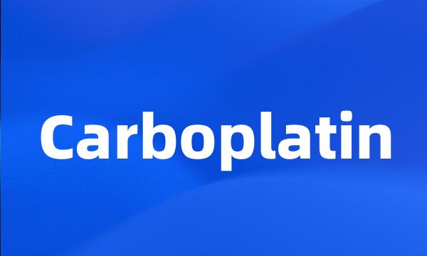 Carboplatin