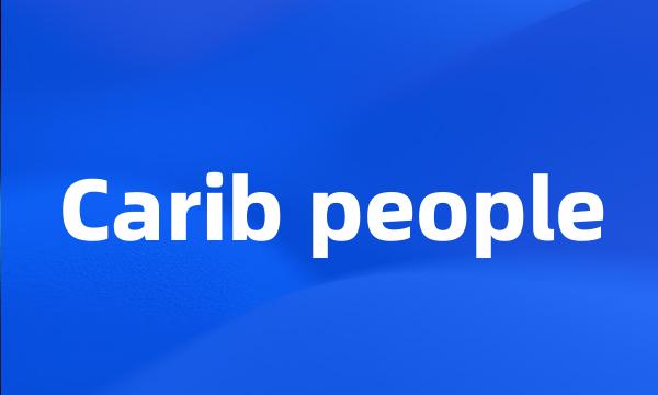 Carib people