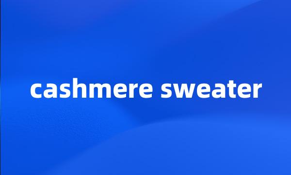 cashmere sweater