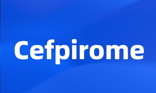 Cefpirome