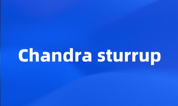 Chandra sturrup