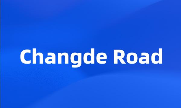 Changde Road