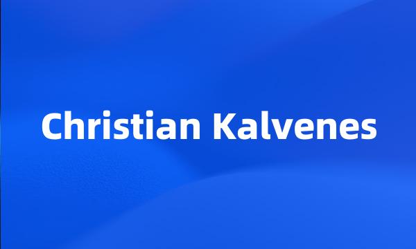 Christian Kalvenes