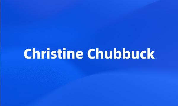 Christine Chubbuck