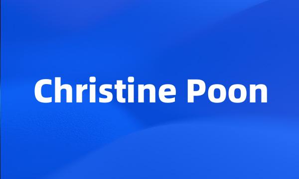 Christine Poon