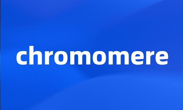 chromomere