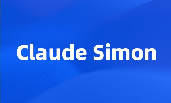 Claude Simon