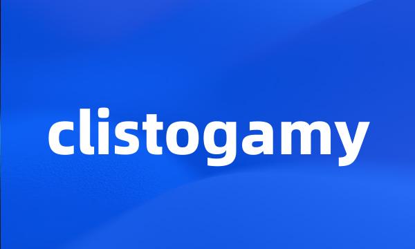 clistogamy