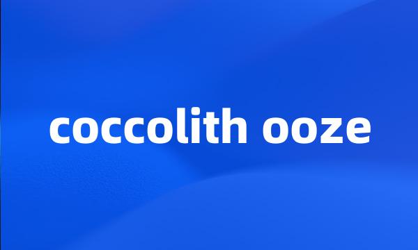 coccolith ooze