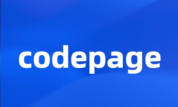 codepage