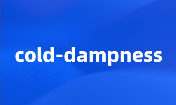 cold-dampness