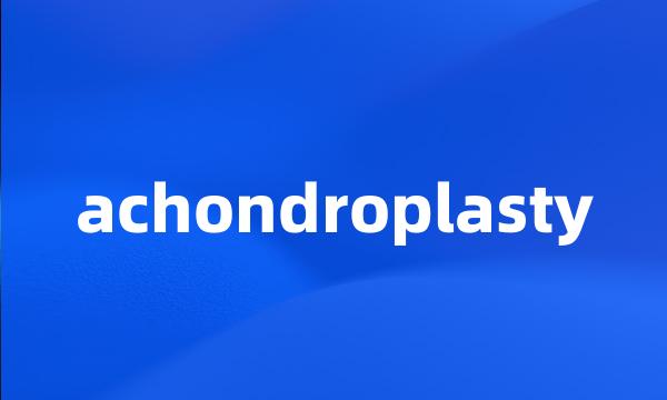 achondroplasty