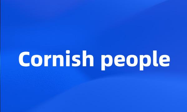 Cornish people